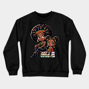 Black History Month Black History History Month Black Girl African American Black Pride Crewneck Sweatshirt